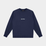 Signature Sweater Navy - Last Bucks The Signature Sweater in Navy, front view