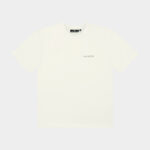 Uncaged Birds Tee Off-White - front view with small LAST BUCKS chest print
