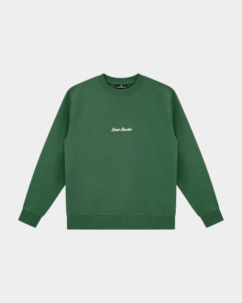 Signature Sweater Hunter Green - Last Bucks The Signature Sweater in Hunter Green, front view